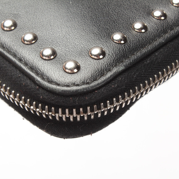 PRADA Studded Leather Zip Around Wallet - Picture 11 of 12